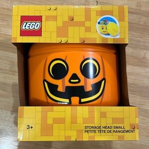 Lego Pumpkin Storage Head